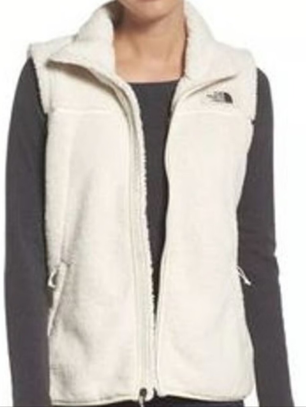 The North Face Campshire Sherpa Teddy Bear Vest Ivory Size XXL